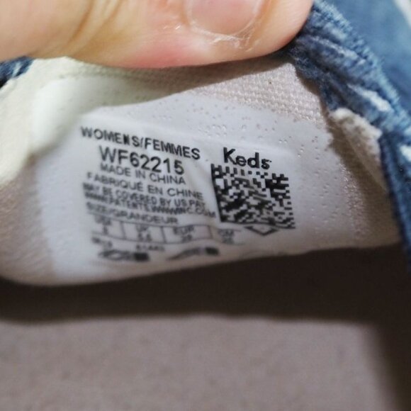 Keds Dreamform Casual Slip-on Sneakers Women's 8 Blue Corduroy WF62215 - Picture 9 of 10